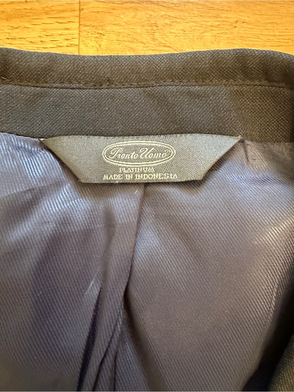 Pronto Uomo Men’s Navy Suiting Tailored Blazer - Picture 7 of 11
